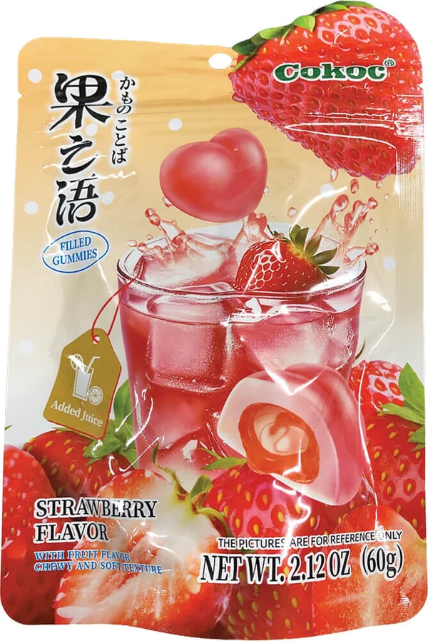 Cokoc Filled Gummies Strawberry – 60 g (Halal)