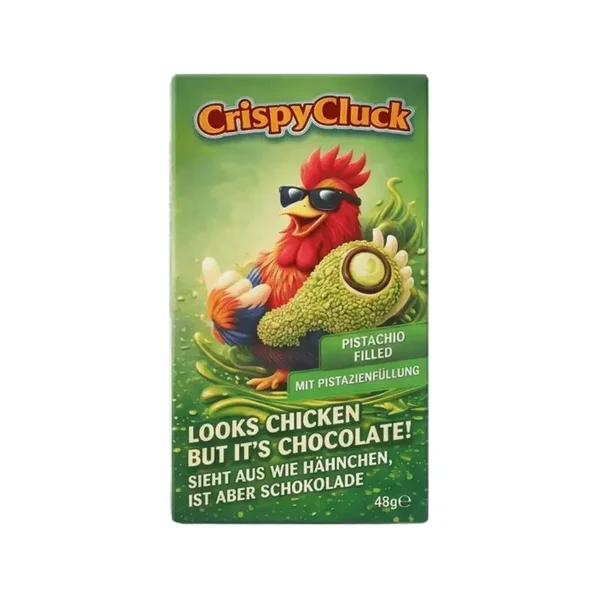 CrispyCluck – Schokolade mit Pistazienfüllung – 48 g
