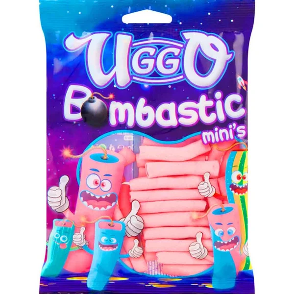 UggO Bombastic mini’s – Pinke Mini-Streifen